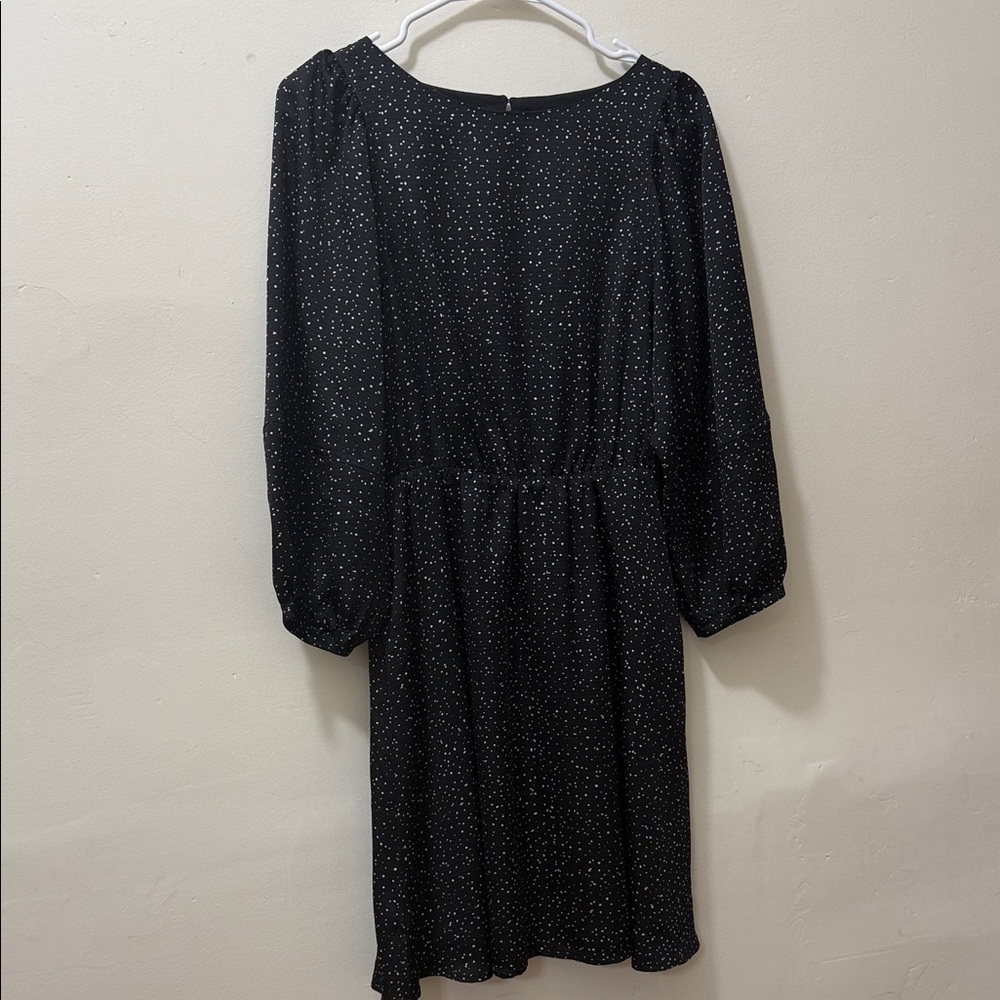GAP Black and White Long Sleeve Dress